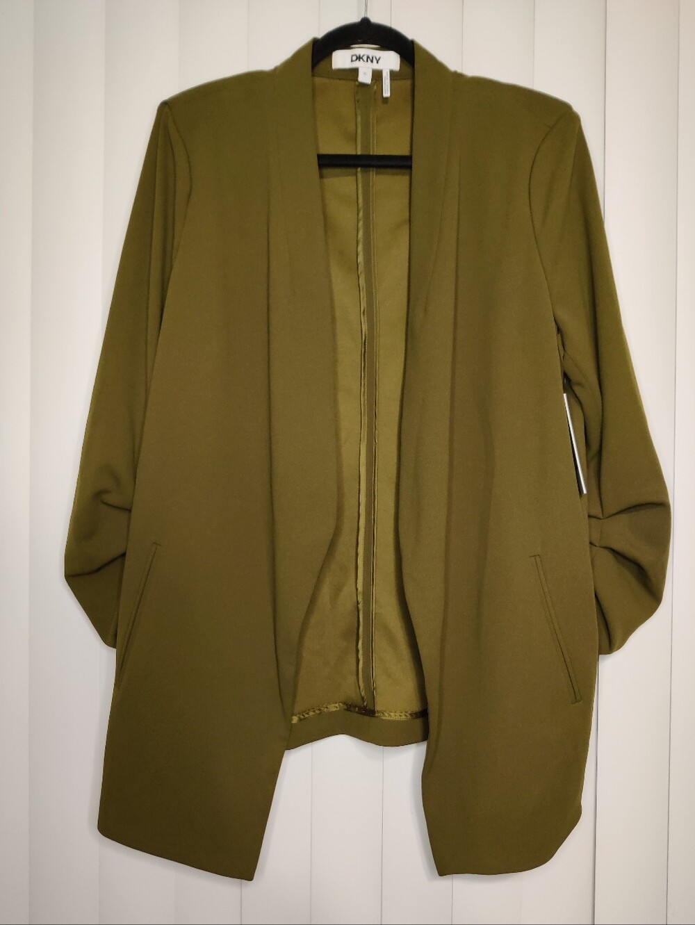 DKNY Dark Olive Women's Blazer Jacket